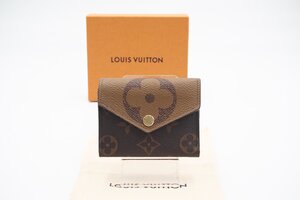 ☆安心の３大保証☆ Aランク ≪LOUIS VUITTON ルイ ヴィトン/三つ折り財布≫ M80725 ジャイアント リバース ポルトフォイユ ゾエ 送料無料