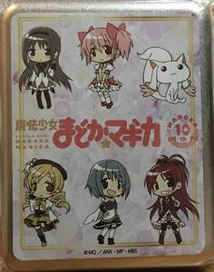 「魔法少女まどか☆マギカ」10周年記念展「マギカ10」　ハンドルグッズ［MADO☆CAN］（キーホルダー・ステッカー6枚）　　未開封品