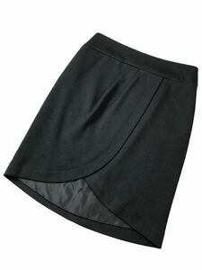 (D) CHANEL シャネル 06A ココマーク ウール スカート 38 ブラック (ma)