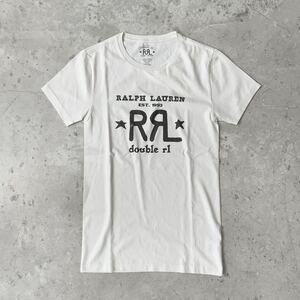 XSサイズ 23SS RRL ロゴ クルーネック Tシャツ ラルフローレン ダブルアールエル 新品 カットソー 半袖 無地 ポロ ホワイト 人気完売品