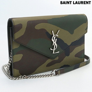 中古 サンローラン チェーンウォレット レディース ブランド SAINT LAURENT カサンドラ チェーンウォレット カーフ 402031