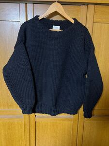 極美品 visvim AMPLUS BOATNECK HAND-KNIT サイズ2 BLACK