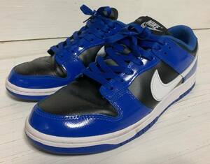 1回着用 美品 ナイキ ダンク ロー W NIKE DUNK LOW ESS 27.5㎝ DQ7576-400 ブラック ブルー　W 10.5 　 M 9