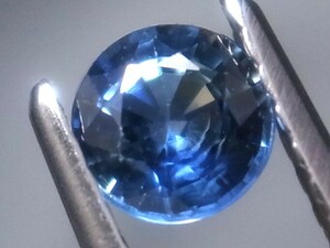 0.46ct b 新品・天然ライトブルートサファイヤ (コーンフラワー系)　タイ王国カンチャナブリ産