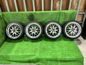 BBS 深リム RS-GT RS902 18インチ 8.5J +36 2本 RS903 18インチ 9.5J +38 2本 5H 5穴 PCD114.3 タイヤおまけ so.124