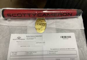 【本物保証】 スコッティキャメロン パター グリップ マタドール 　レッド 赤 ミッドサイズ Red Matador Medium 11 Scotty Cameron 