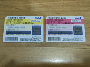 ANA 全日空　株主優待券　2枚　※有効期限は異なります。