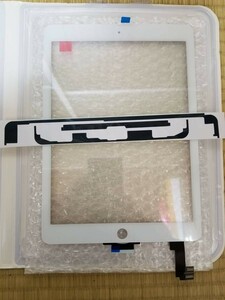 新品★ipad Air2液晶フロントパネル　フロントガラス（デジタイザーなし）画面修理 交換用パーツ白ホワイト★国内配送A1566 A1567