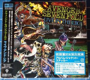 ★名盤廃盤★初回限定ステッカー付き DVD+CD 美品 AVENGED SEVENFOLD アヴェンジド・セヴンフォールド Live In The LBC & Diamonds In The