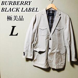 【極美品】 BURBERRY BLACK　LABEL　バーバリー ブラックレーベル テーラード　ジャケット　三陽商会　メンズ　ストレッチ