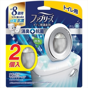 まとめ得 ファブリーズＷ消臭 トイレ用消臭剤＋抗菌 ナチュラル・マウンテン・エア２個パック 芳香剤・トイレ用 x [4個] /h