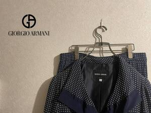 ◯ イタリア製 GIORGIO ARMANI カスケード カラー セットアップ パンツ / ジョルジオ アルマーニ ジャケット スーツ 46 Ladies #Sirchive