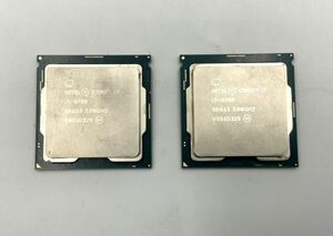 ●中古/cpu/ i7-9700 第9世代 SRG13 3.00GHz 8コア 8スレッド FCLGA1151 2枚セット 管理番号：20240523-23