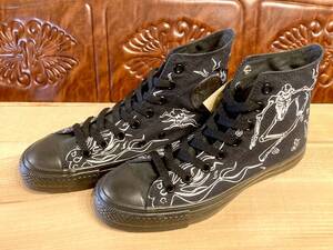 ★☆希少レア!!converse ALL STAR RAD HI SKULLSKATER 黒 6.5 25cm コンバース オールスター スカル ハイカット ビンテージ 246☆★