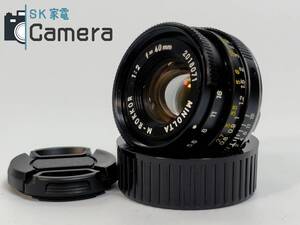 【良品】 MINOLTA M-ROKKOR 40ｍｍ F2 Mマウント ミノルタ