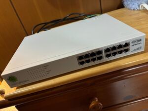 送料込　美品　Corega 16ポート ギガビット スイッチングハブ　CG-SW16GTXFL　②