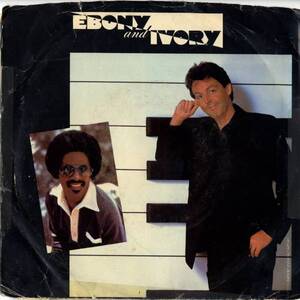 Paul McCartney & Stevie Wonder 「Ebony & Ivory」米国COLUMBIA盤EPレコード