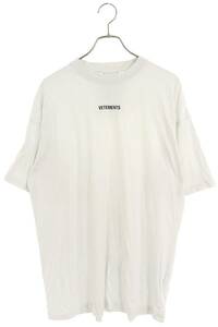 ヴェトモン VETEMENTS 21SS UE51TR540W サイズ:M ロゴプリントオーバーサイズTシャツ 中古 OM10