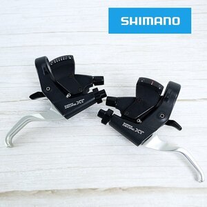 【1円★現状品】shimano シマノ デュアルコントロールレバー DEORE XT ST-M739 シフト&ブレーキ一体型レバー 3×8速 左右 動作未確認 43123