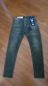 【未使用】DIESEL ディーゼル D-STRUKT SLIM コーディロイ W29 カーキ 