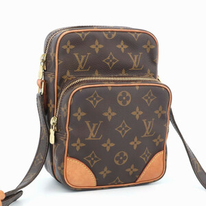 ルイヴィトン LOUIS VUITTON モノグラム アマゾン ショルダーバッグ 斜め掛け ブラウン メンズ レディース レザー M45236 TH0060