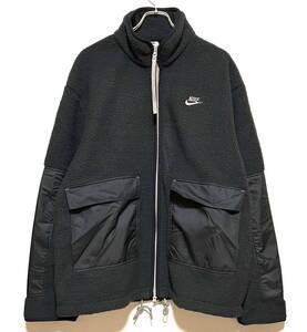 【新品】NIKE エッセンシャル ハイロフト フリース ジャケット（XXL）2XL 黒 ナイキ ボア シェルパ ビッグサイズ