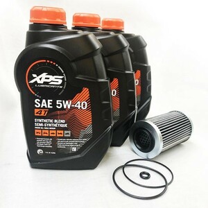 SEA－DOO　オイル交換セット 4ストローク300馬力用オイル946ml×3本+社外品フィルター*社外品Oリング付き（oil-s4433-o）