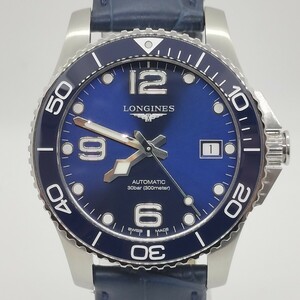 【美品】LONGINESロンジンL3.780.4.96.6ハイドロコンクエスト箱替ブレス付きメンズ腕時計