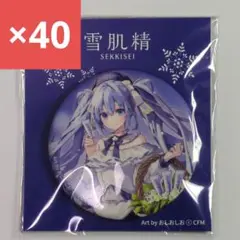 【希少】40個 雪ミク 缶バッジ 初音ミク 痛バッグ おしおしお 北海道雪肌精✕