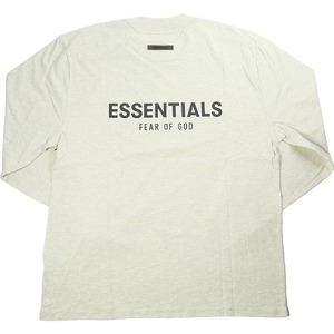 Fear of God フィアーオブゴッド ESSENTIALS Long Sleeve T-shirt Heather Oatmeal ロンT 灰 Size 【XS】 【新古品・未使用品】 20799127