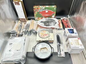 未使用　大量セット　イタリアーノ パスタ&マルチクックポット|ホーロー味わい鍋 弥生|ステンレス保温カフェ丼ランチ|包丁| 他