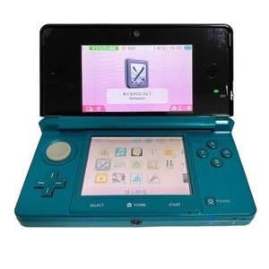 Nintendo 任天堂 ニンテンドー 3DS CTR-001 アクアブルー 大人のDSゴルフ ソフト付 レトロゲーム ゲーム機 おもちゃ 3D HMY