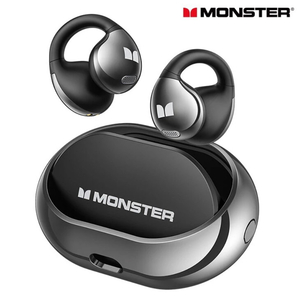 新品 MONSTER Open Ear ワイヤレスイヤホン 耳挟み 耳掛け 骨伝導 空気伝導 Bluetooth5.4 IPX5防水 タッチコントロール 軽量 イヤーカフ