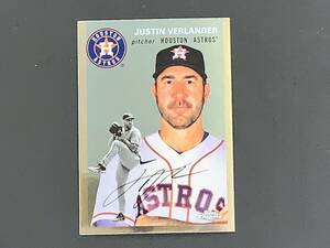 ★ジャスティン バーランダー　2023　Topps Chrome　ヒューストン アストロズ　プリントサイン入り　MLBカード　JUSTIN VERLANDER