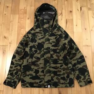 GORE TEX スノボジャケット Mサイズ a bathing ape BAPE hoodie snowboard jacket エイプ ベイプ アベイシングエイプ 1st camo green yz156