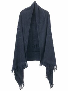 BALENCIAGA バレンシアガ 16SS ロゴ ブランケット マフラー 426442 310B6 ネイビー U ITKCFFB5ZB6K