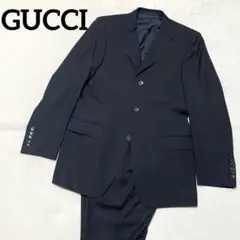 965 GUCCI スーツ セットアップ 黒系 3B 46R Mサイズ