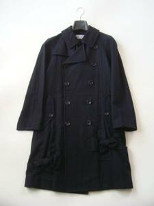 robe chambre COMME des GARCONS ブラックトレンチコート sizeM