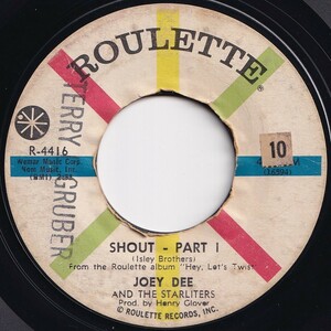 Joey Dee And The Starliters Shout (Part 1) / (Part 2) Roulette US R-4416 205489 R&B R&R レコード 7インチ 45