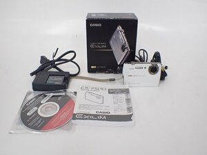 CASIO EXILIM EX-FS10S コンパクトデジタルカメラ バッテリー2個・充電器・説明書・元箱付き △ 70B2E-1