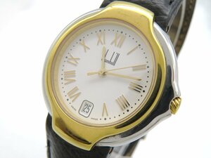 1円◆稼働◆ ダンヒル アイボリー クオーツ ユニセックス 腕時計 N66201