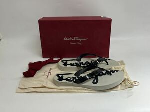Salvatore Ferragamo サルヴァトーレフェラガモ フラット ペタンコ ロゴ ビーチサンダル トング 靴 