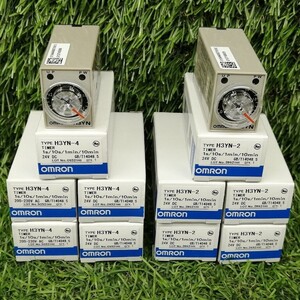 未使用品 OMRON オムロン DC24V ソリッドステート・タイマ H3YN-4 + H3YN-2 計10個セット