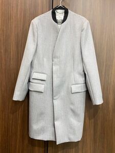 新同品・試着 定価44万　Maison Margiela メゾン　マルジェラ　ウール キャバリー コート　グレー イタリア製　正規タグ付