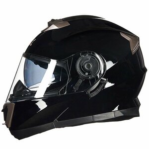 TZX352★システムヘルメット バイク フリップアップヘルメット uvカット 内装洗濯可 おしゃれ ヘルメット9色有り黒