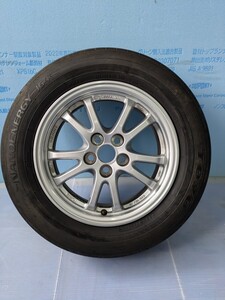 TOYOTA 50 30系プリウス 純正アルミホイール 15×6.5J インセット40 5穴 PCD100 TOYO トーヨータイヤ NANOENERGY J64 195/65R15 19年製