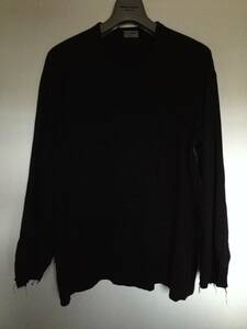 80s Vintage COMME des GARCONS HOMME made in JAPAN cotton100% black 袖切替シャツ 黒 日本製 川久保玲 PUNK