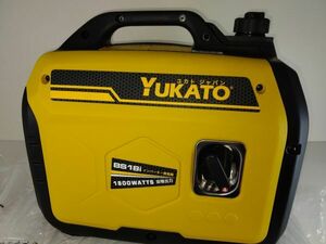 【1円出品】YUKATO インバーター発電機 定格出力1.8kVA ポータブル発 小型 家庭用 50Hz/60Hz切替　
