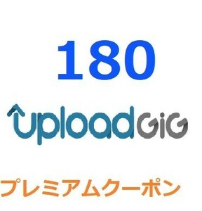 Uploadgig公式プレミアムクーポン 180日間　入金確認後1分～24時間以内発送