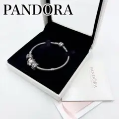 pandora シルバー　ブレスレット　フラワー　パンドラ　サクラ　桜